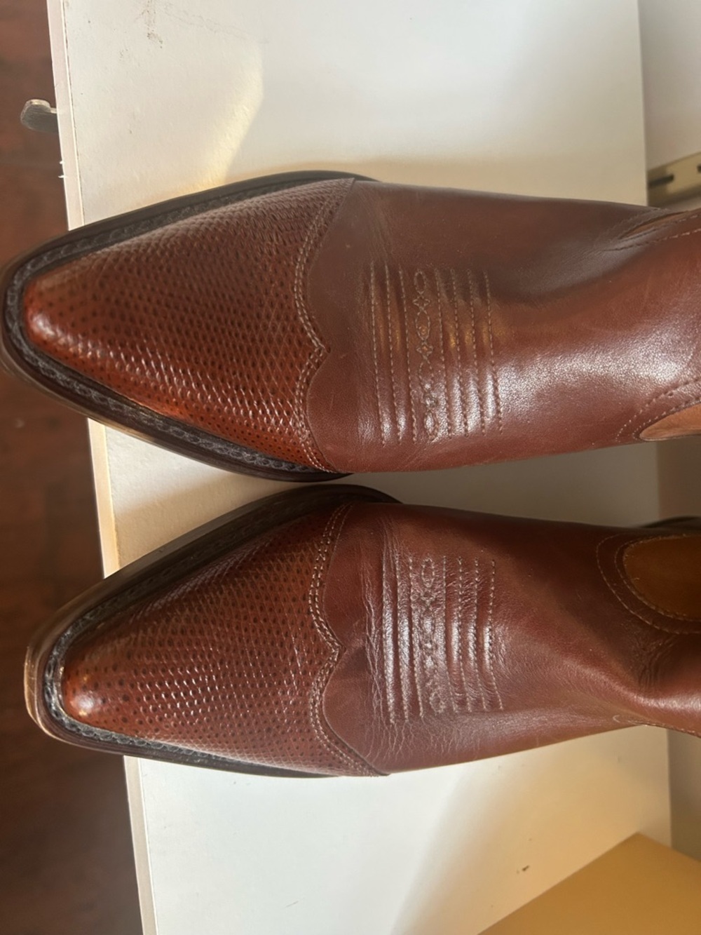 Brown Western Cowboy Boots - Picture 3 of 5